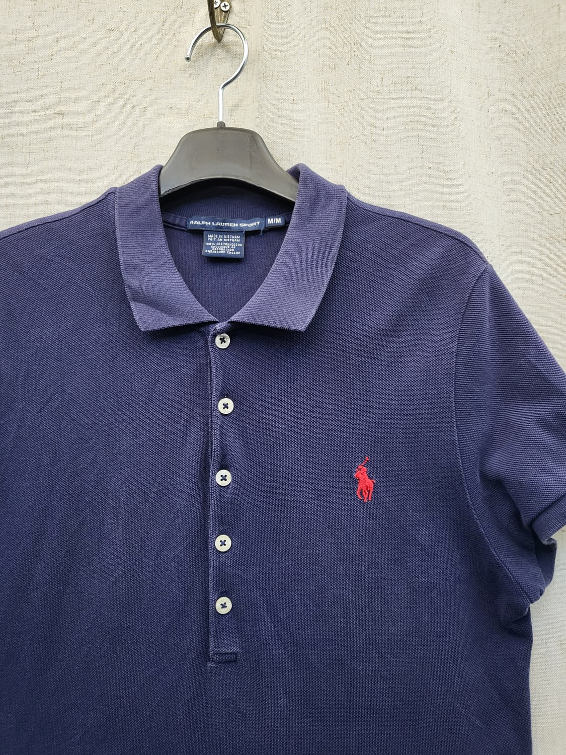 폴로 랄프로렌 네이비 반팔 카라 원피스 상품이미지3