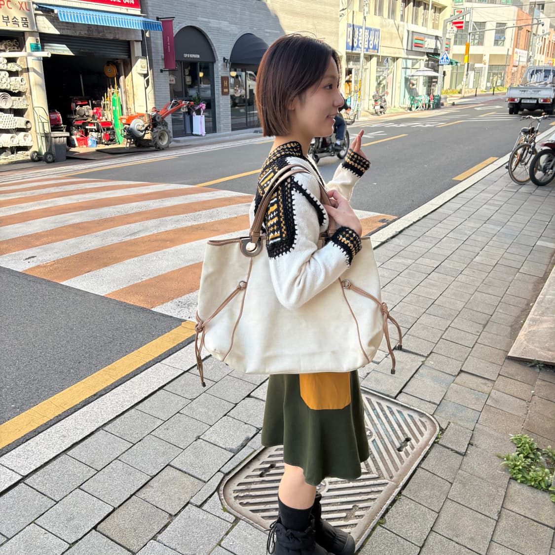 살바토레 페레가모 브라운 간치니 토트백 상품이미지3