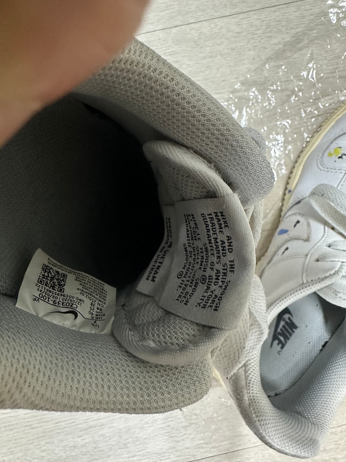 나이키 에어포스 1 '07 LV8 페인트 스플래터 화이트 상품이미지8