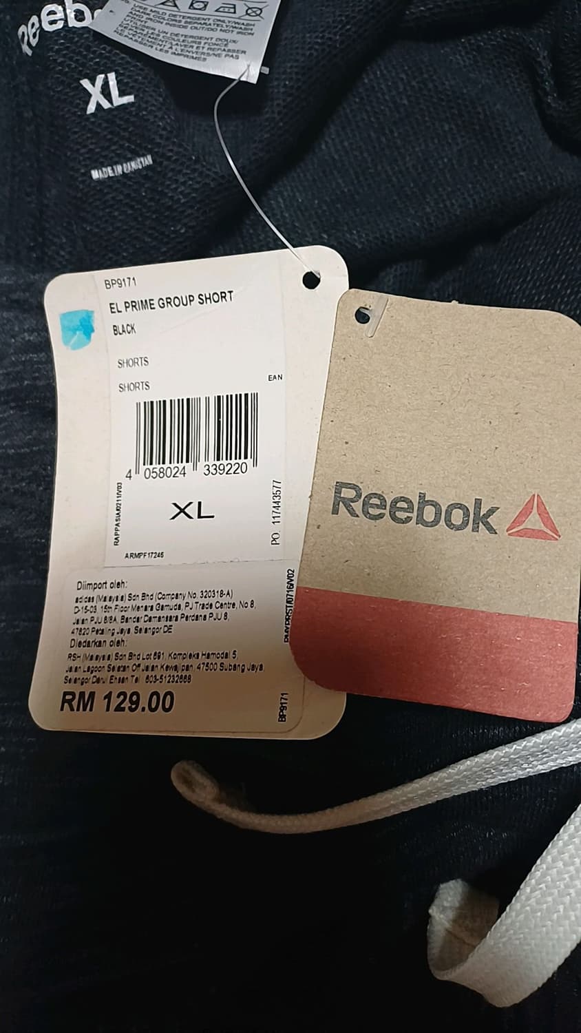 리복 미사용 반바지 XL 기장52 상품이미지3