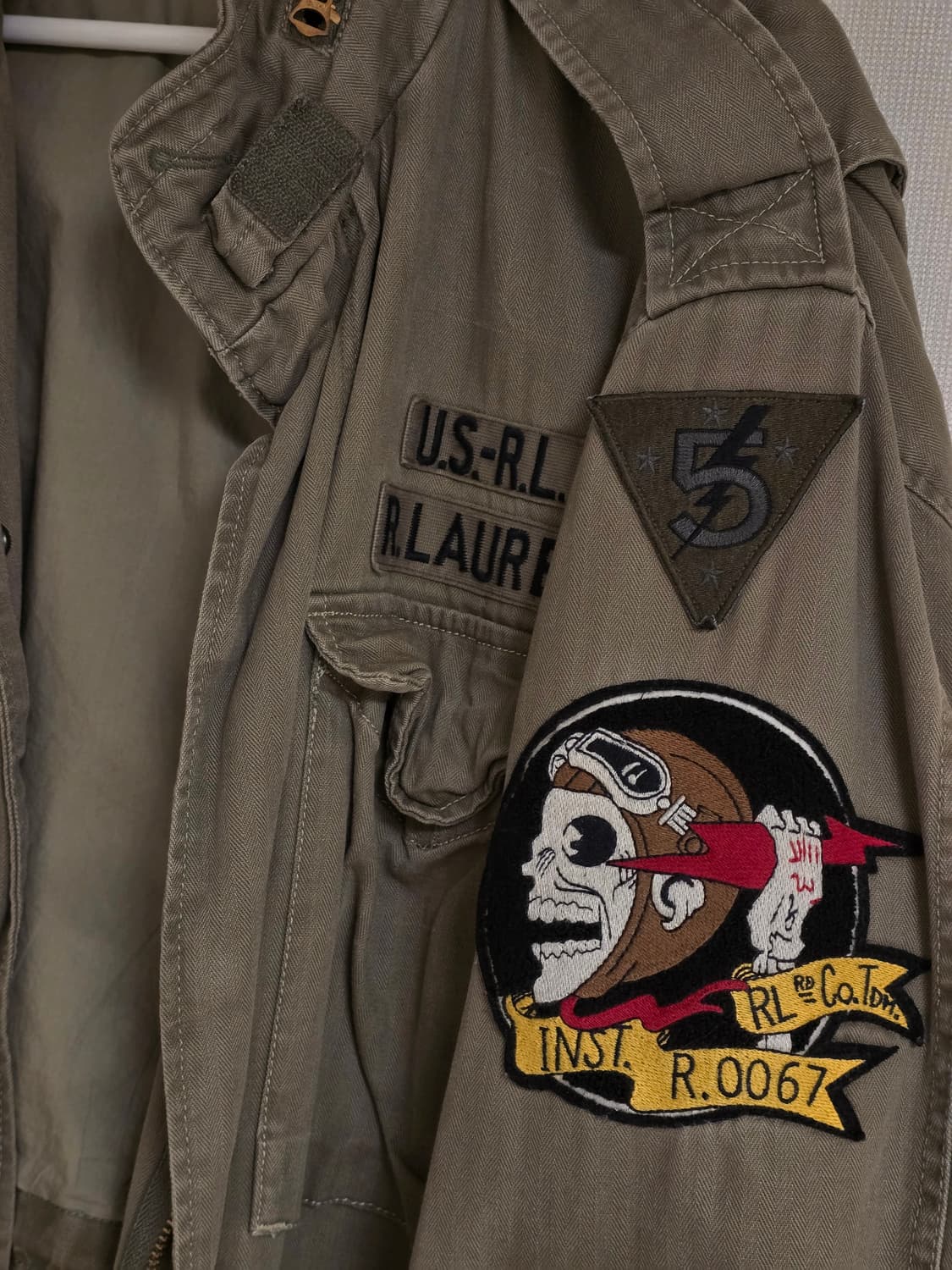 폴로 m65 해골 야상 XL 새제품 상품이미지3