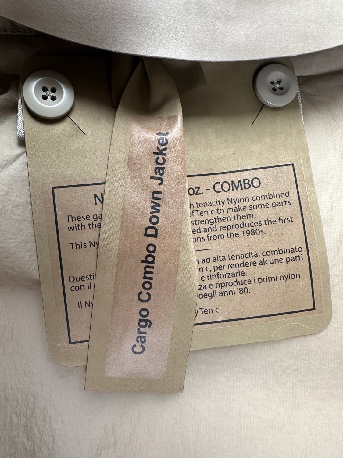 텐씨 카고 콤보 다운 재킷 - 베이지 상품이미지5