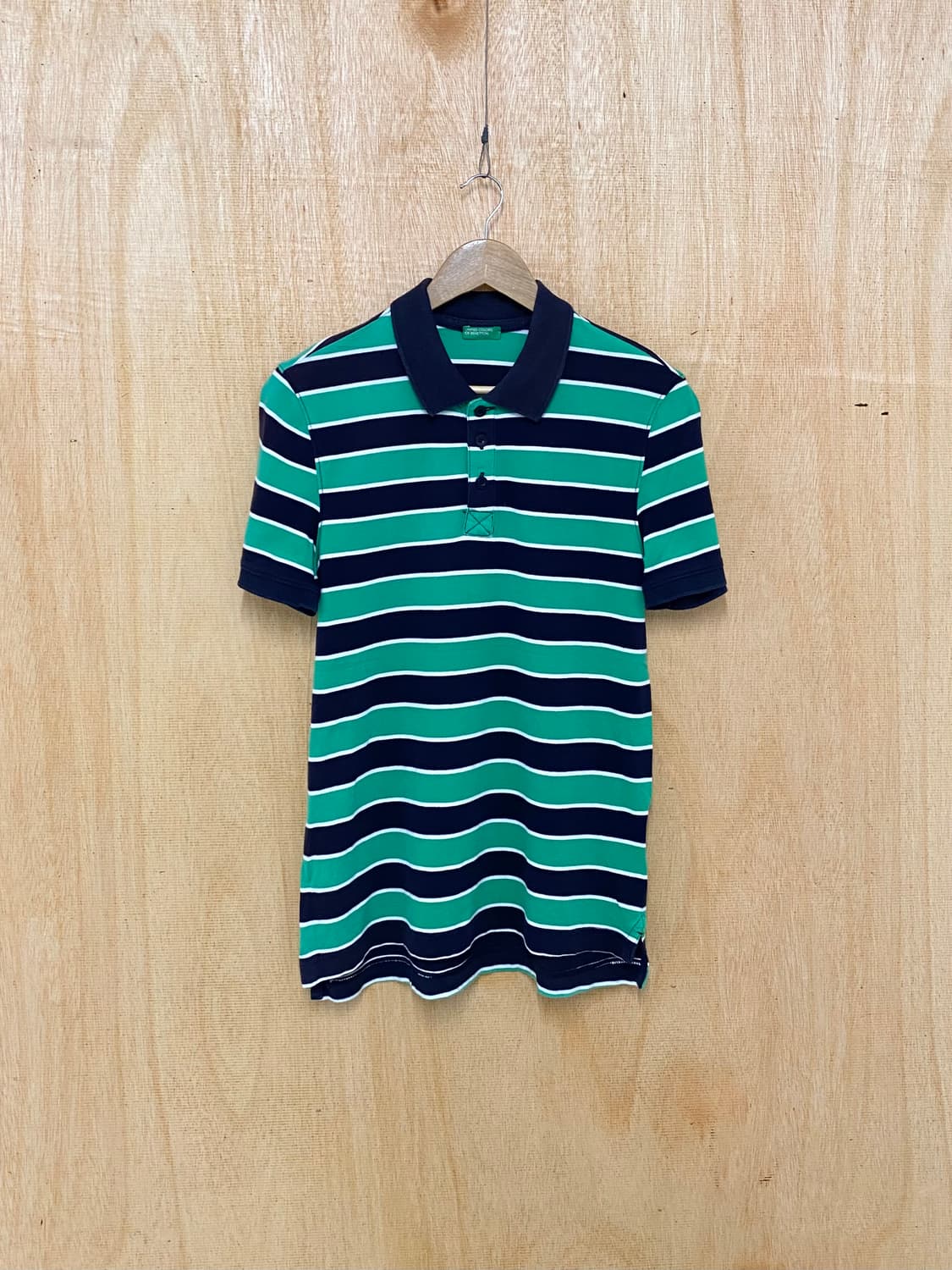 BENETTON stripe collar t-shirts 베네통 카라티 상품이미지4