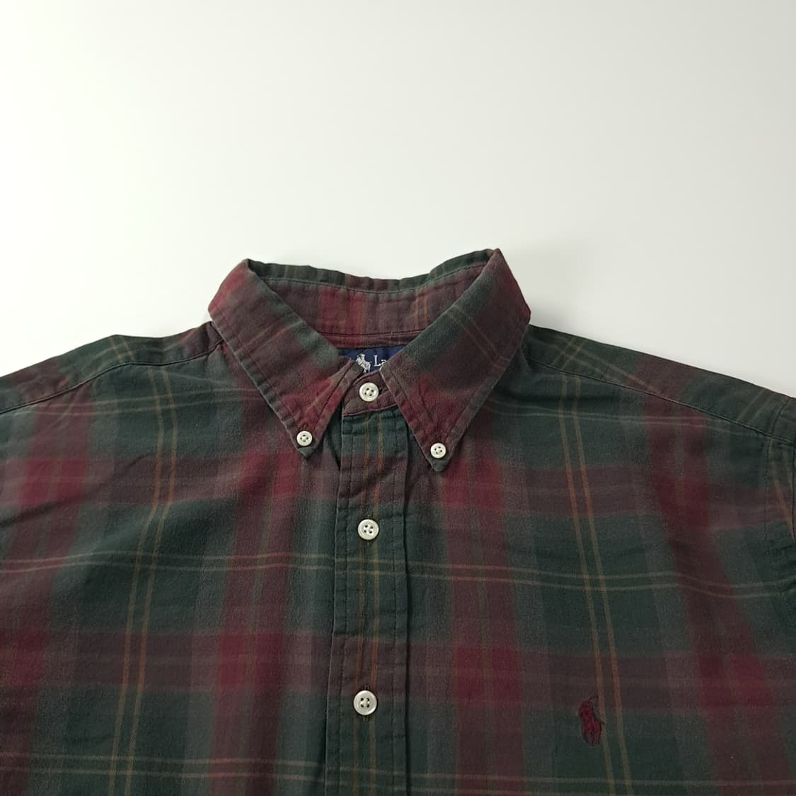CK783 XL 폴로 90s 싱가포르판 클래식 타탄체크 셔츠 남방 상품이미지2