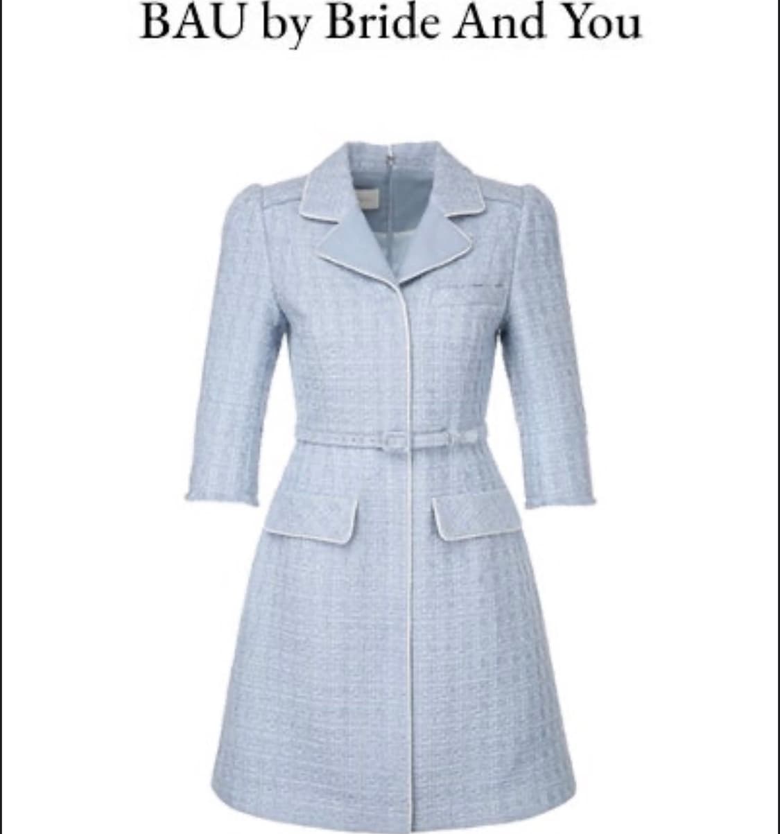 브라이드앤유 매디슨 노치드 카라 트위드 미니 드레스 상품이미지1