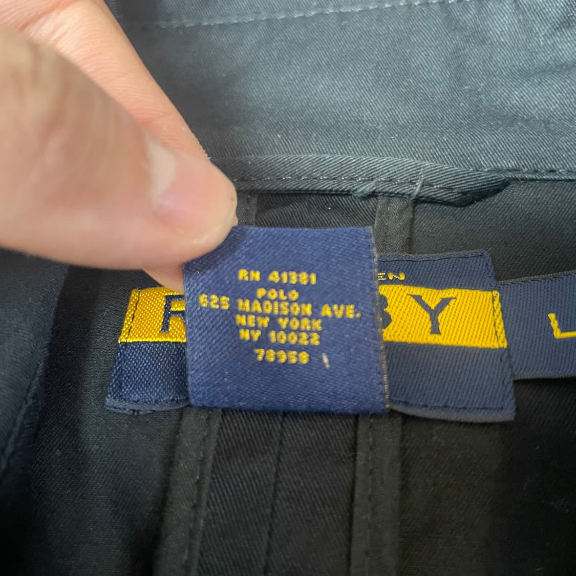 폴로 랄프로렌 럭비 블랙 더블 트렌치코트 L 상품이미지5