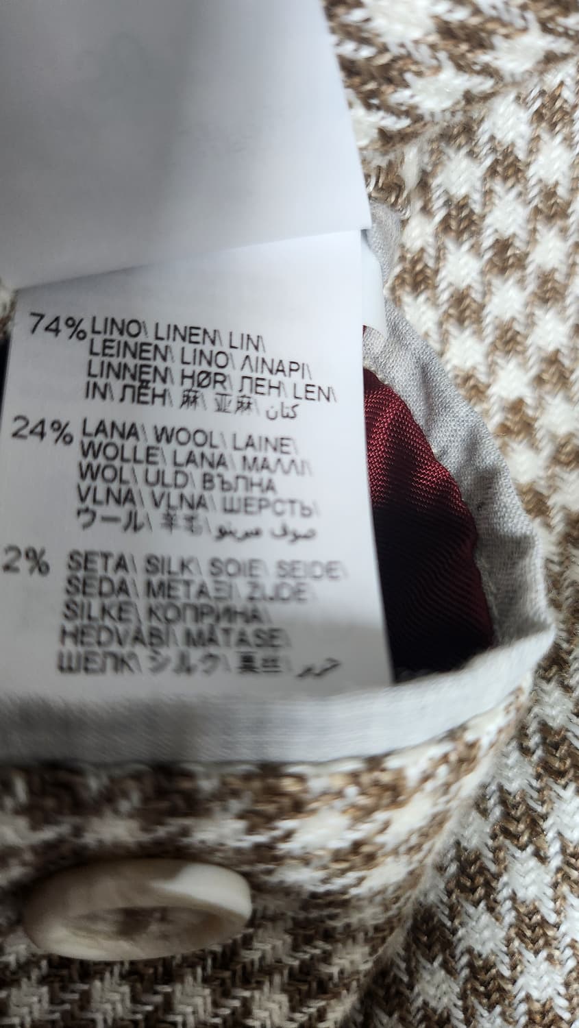 브루넬로 쿠치넬리 피크트 라펠 하운드 투스 싱글 자켓 상품이미지9