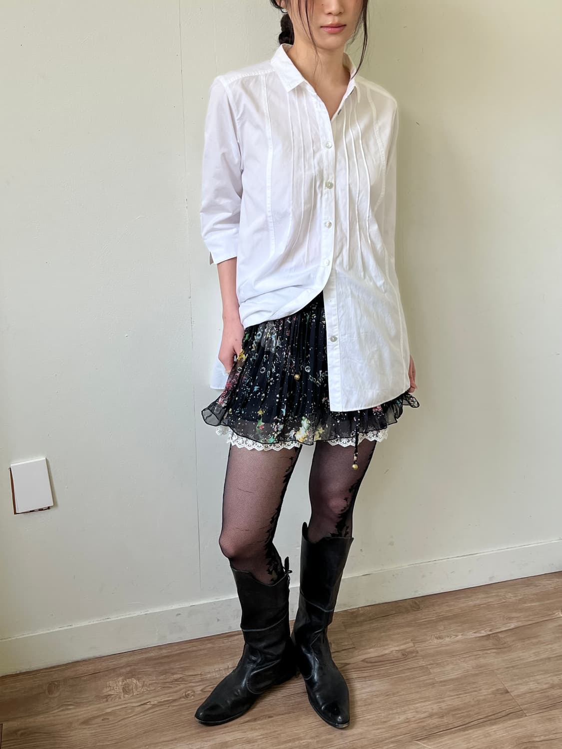 coulage 핀턱 셔츠 원피스 상품이미지4