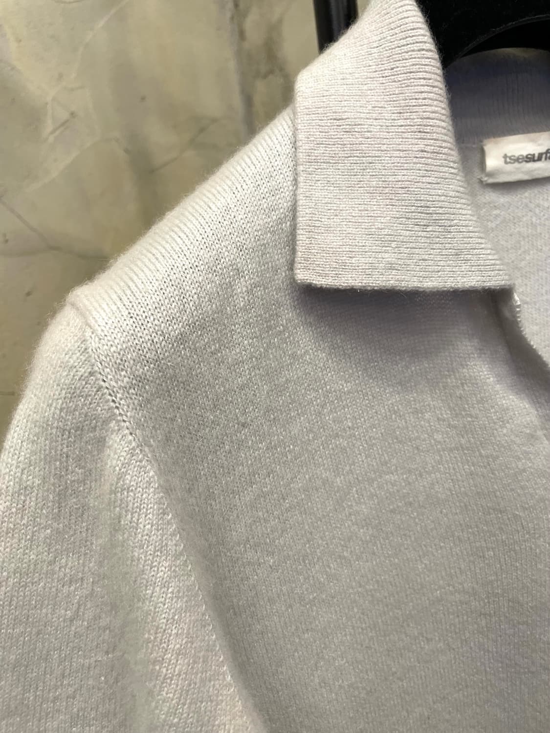 Tse 캐시미어100% 반팔 카라니트 55~66 상품이미지3