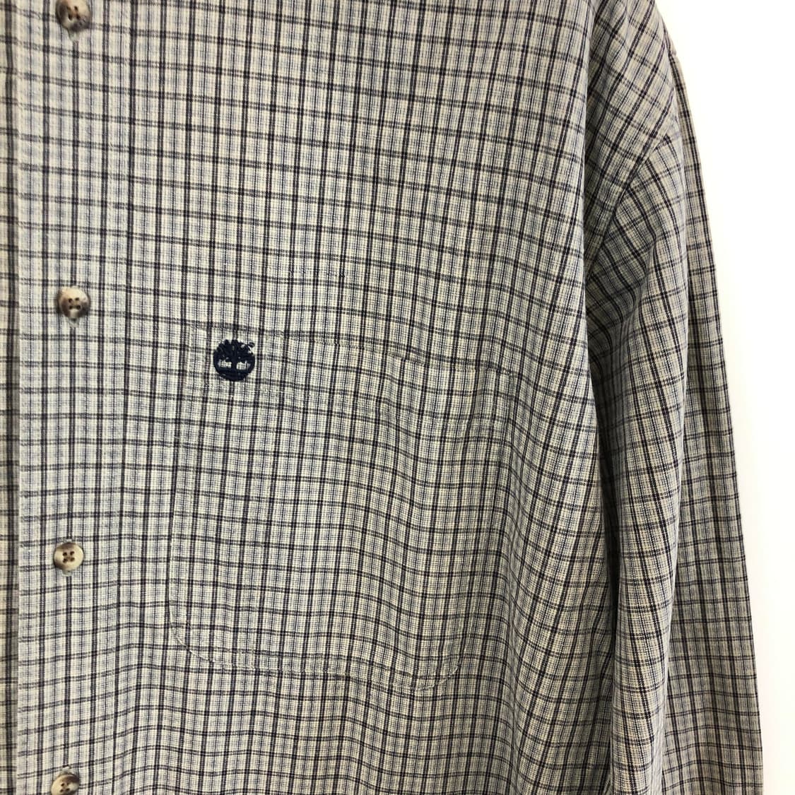 90s 팀버랜드 홍콩판 마이크로체크셔츠 105-110 상품이미지2