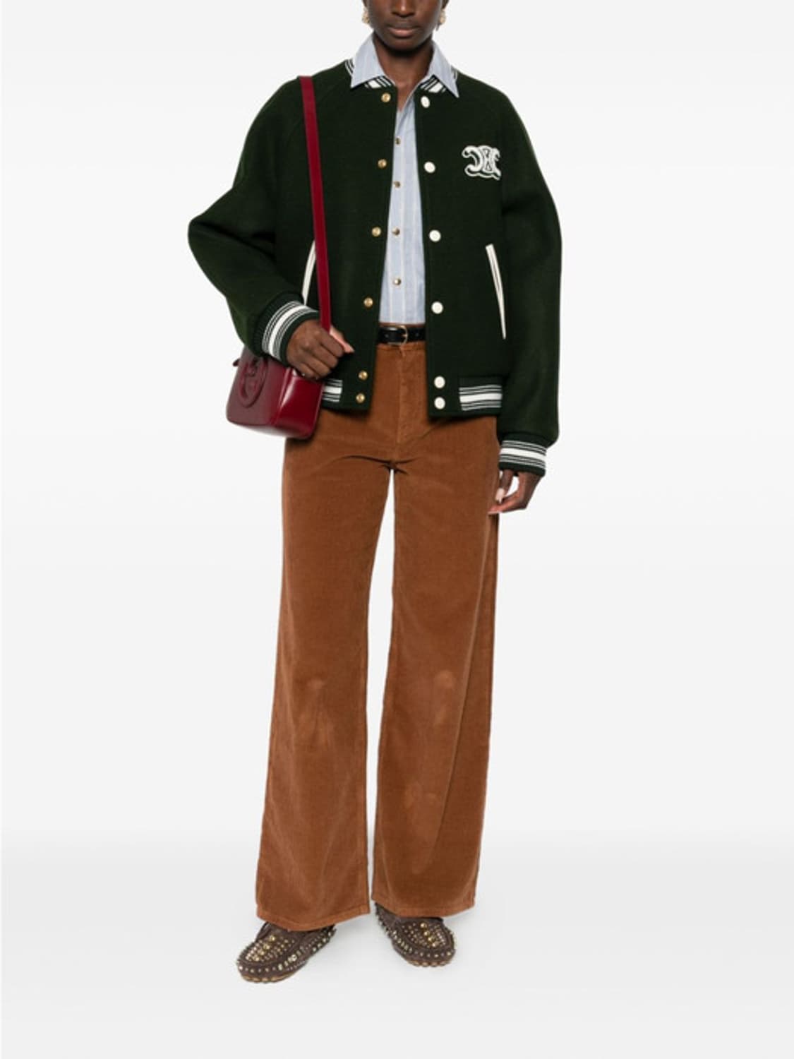 [XL] 셀린느 25FW 트리오페 테디 바시티 봄버자켓 상품이미지2