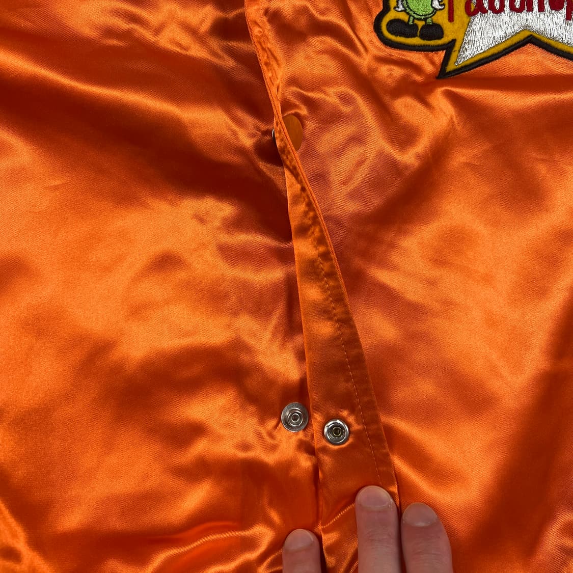 90’s 미즈노 mizuno rasshoppers 팀 사틴자켓  상품이미지4