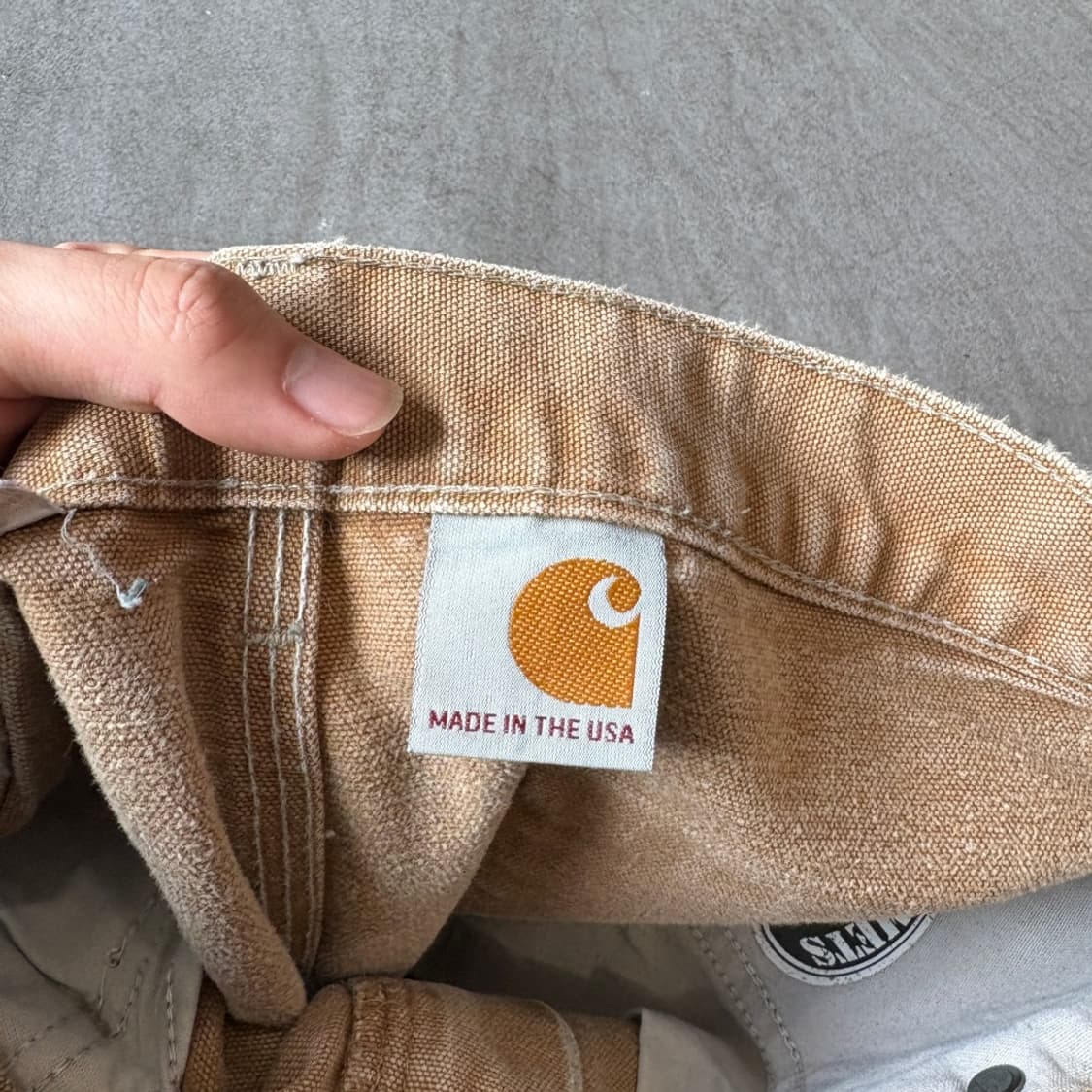 칼하트 미국 생산 브라운 더블니 팬츠 바지 카펜터 상품이미지6