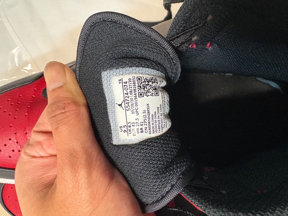 나이키 에어조던 1 미드 브레드 상품이미지6