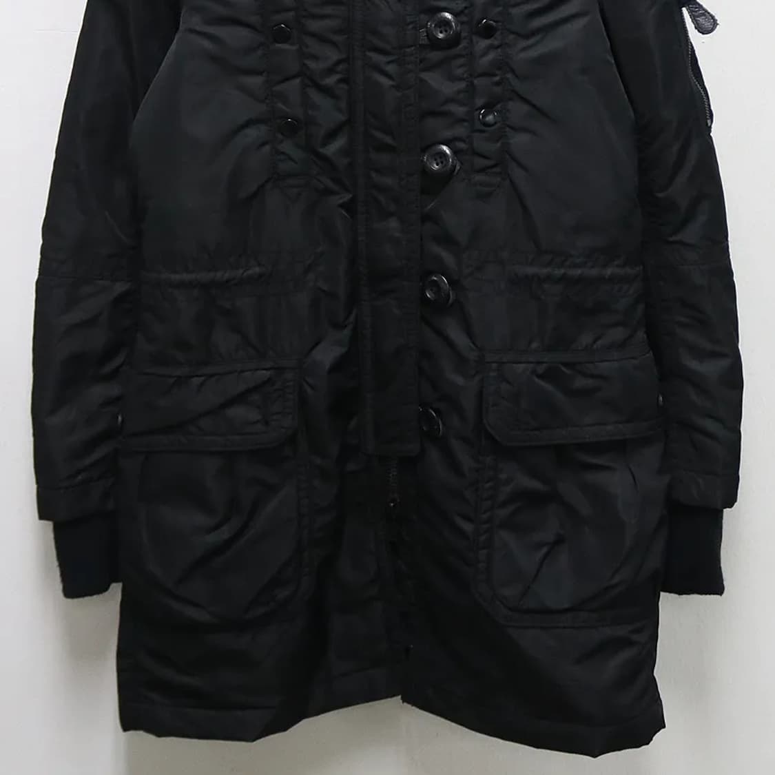 마우지 블랙 울혼방 야상 자켓 60623 상품이미지4