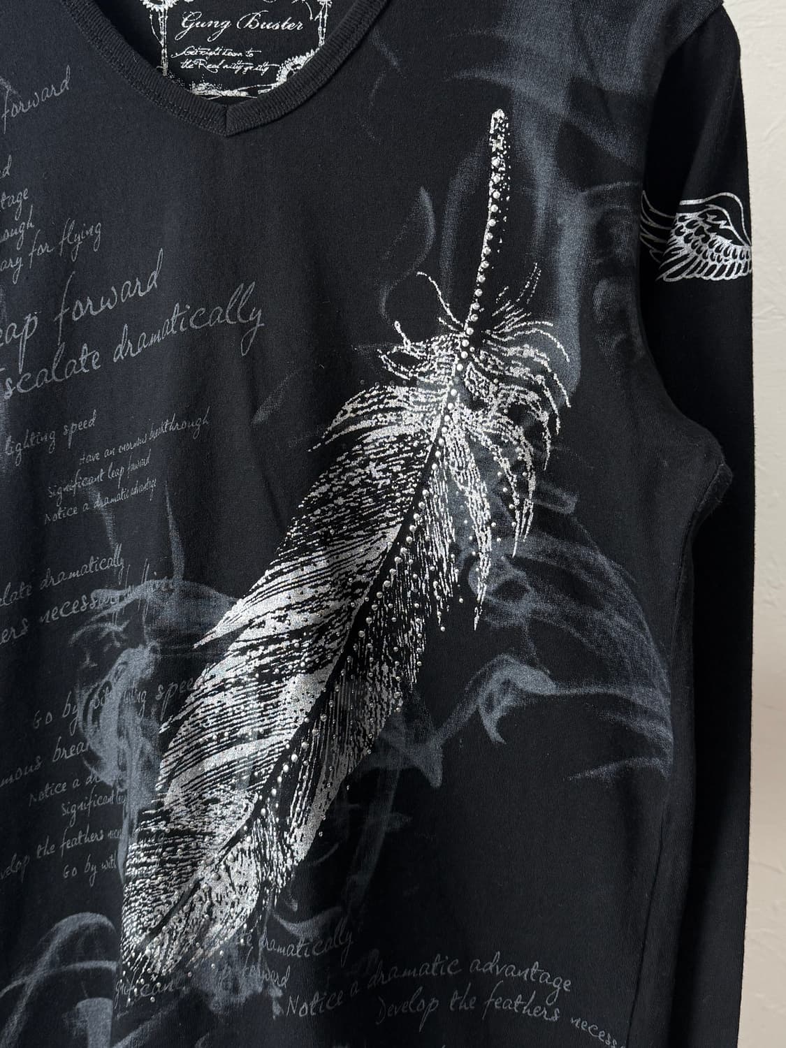 Gung Buster 깃털 롱 슬리브 상품이미지3