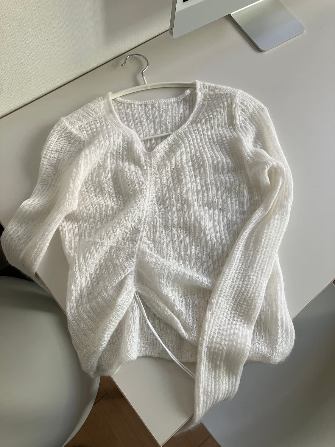 세실리아반센 ussi 모헤어 니트 화이트 상품이미지1