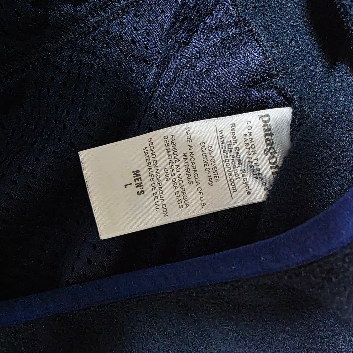 [L] 빈티지 파타고니아 신칠라 스냅 후드 풀오버 레드/네이비 매티보이 상품이미지8