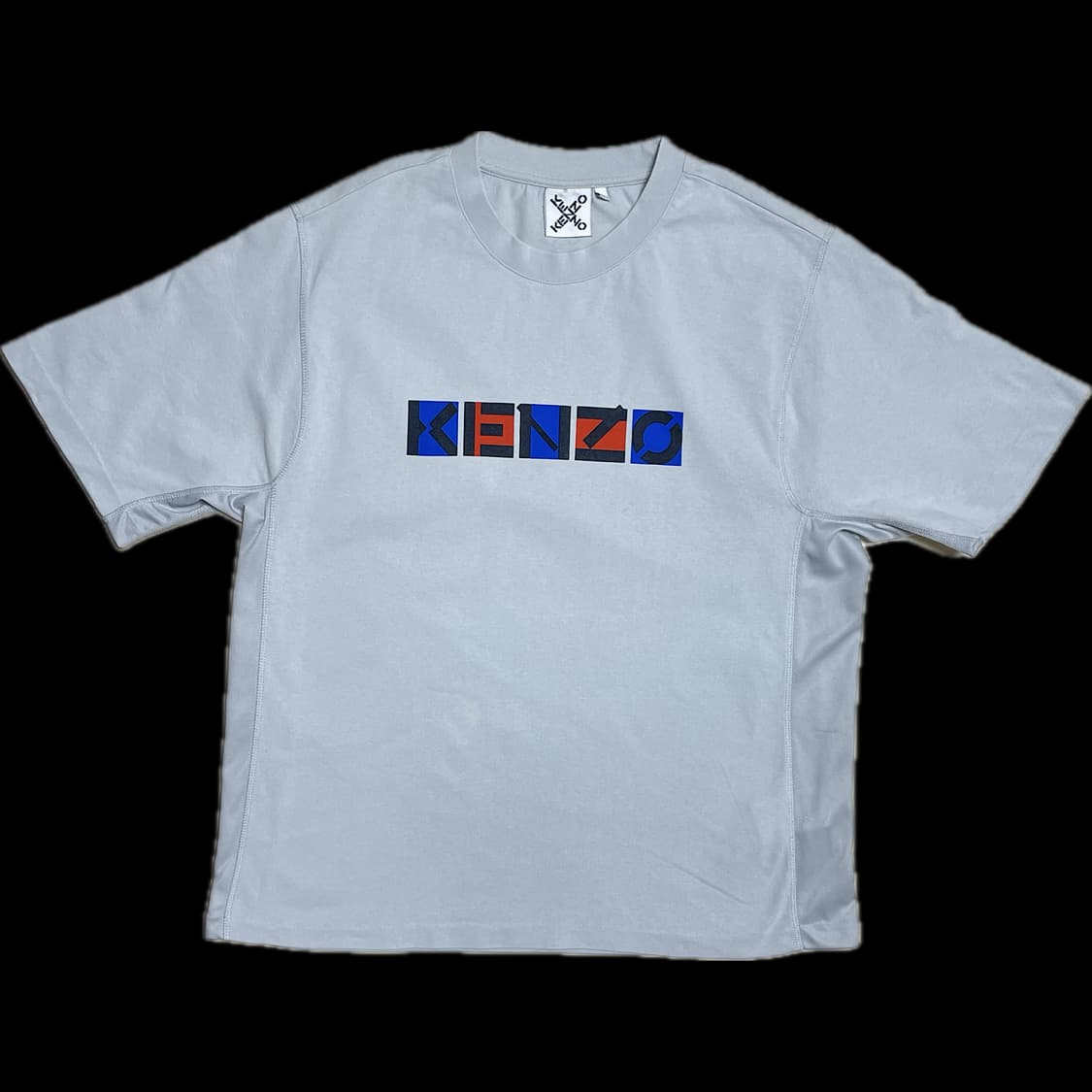 [L] 겐조 KENZO SS21 알파벳 로고 루즈 반팔 티셔츠 상품이미지1