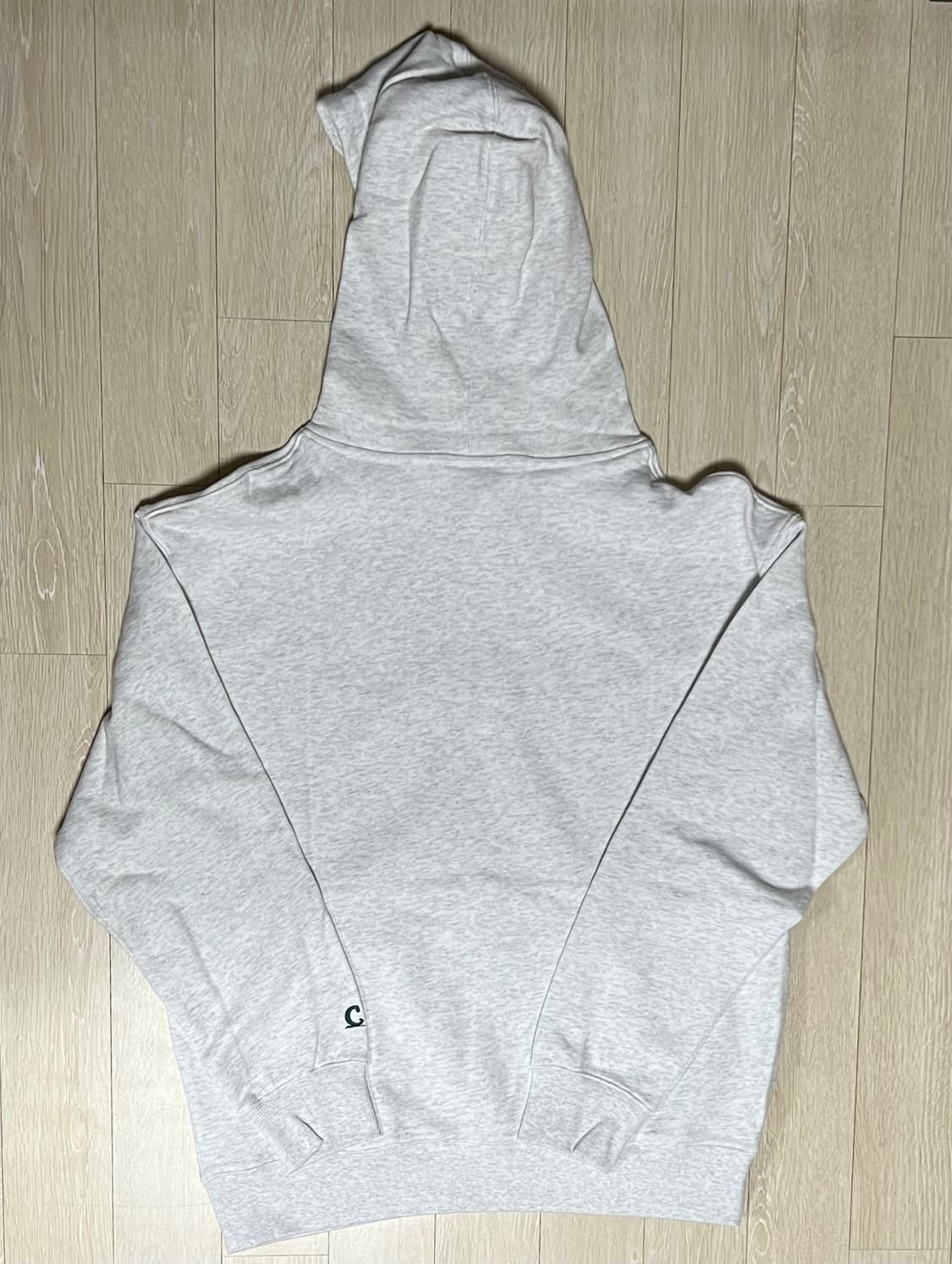 [새상품] M) 커버낫 남녀공용 어센틱 로고 후디 헤더 그레이 상품이미지5