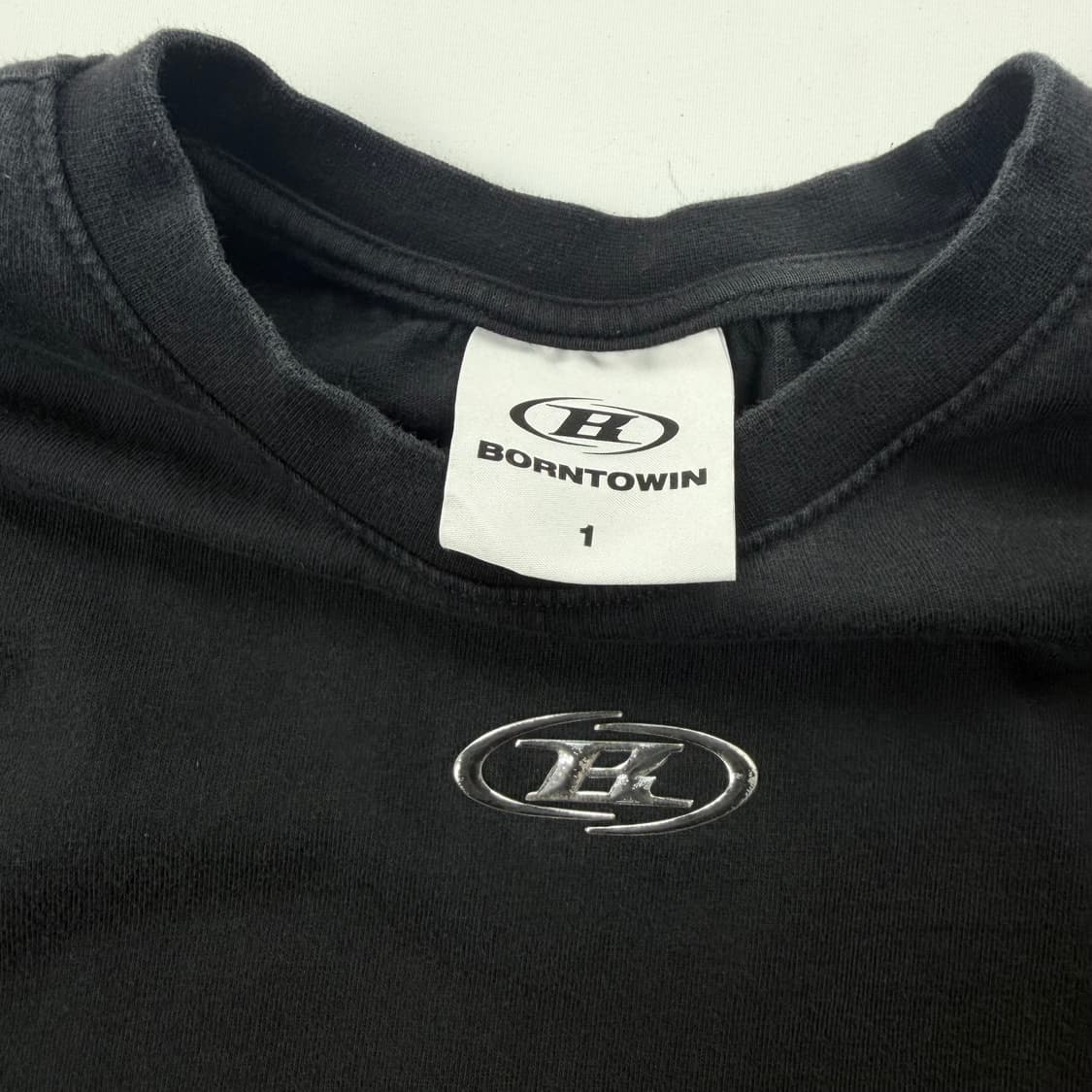 본투윈 실버B 오버핏 롱슬리브 블랙 상품이미지5