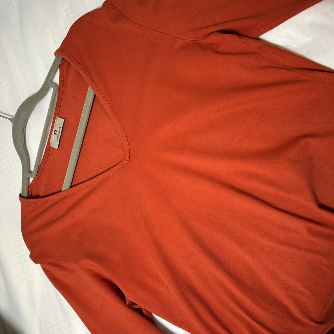 AIGNER 아이그너 엘라스틴 V넥 티셔츠 상품이미지7