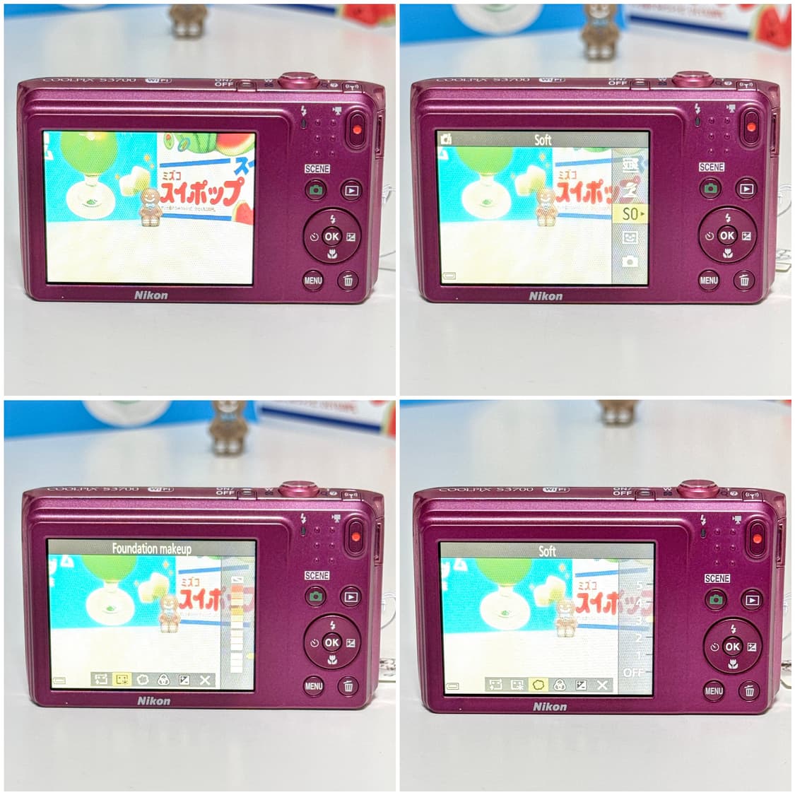 니콘 쿨픽스 S3700 핑크 빈티지디카 상품이미지4