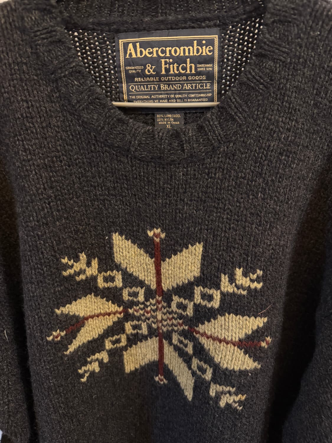 아베크롬비 빈티지 차콜 스웨터 상품이미지3