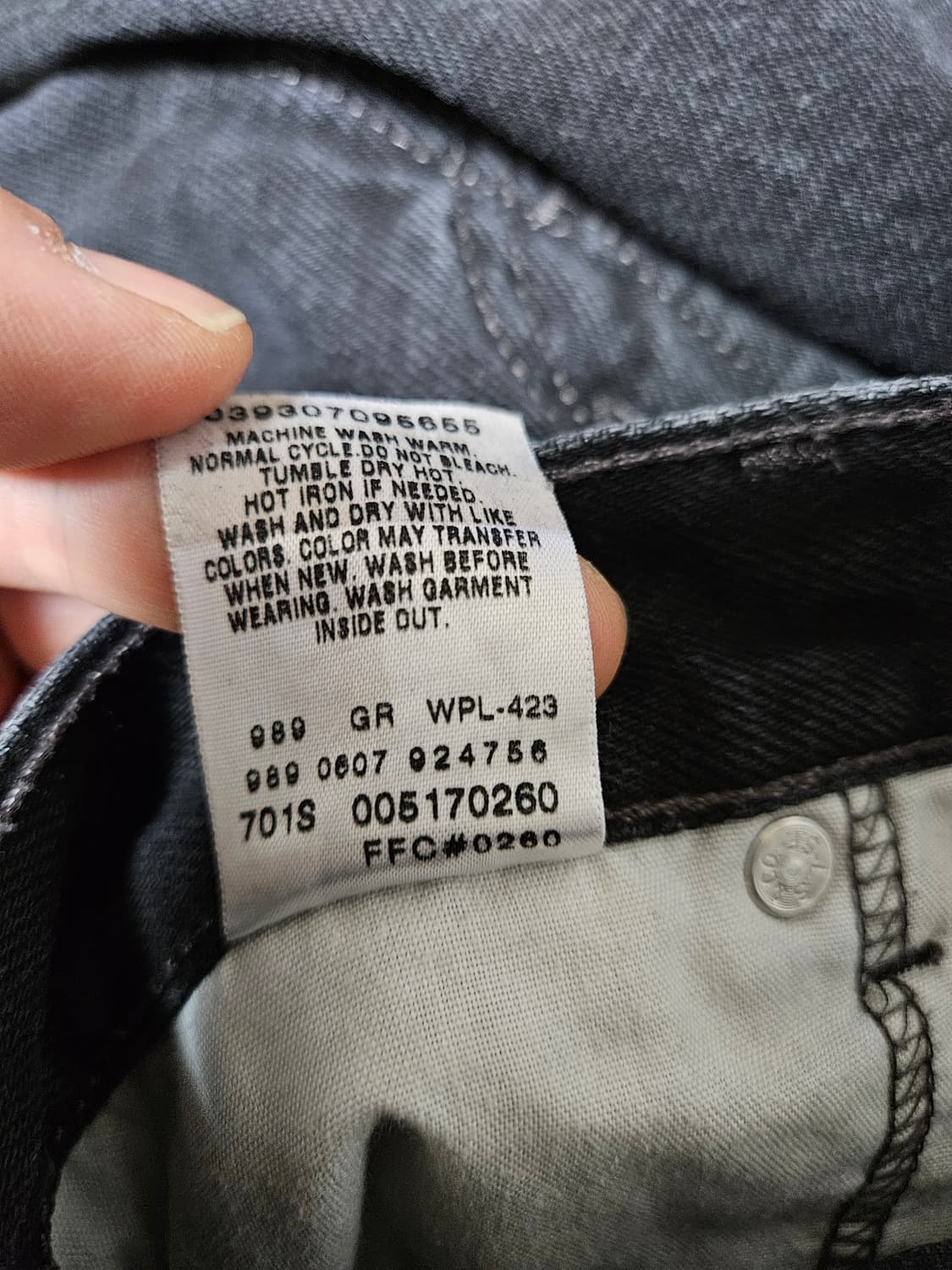00년 levi's 517 부츠컷 흑청 30x30 상품이미지8