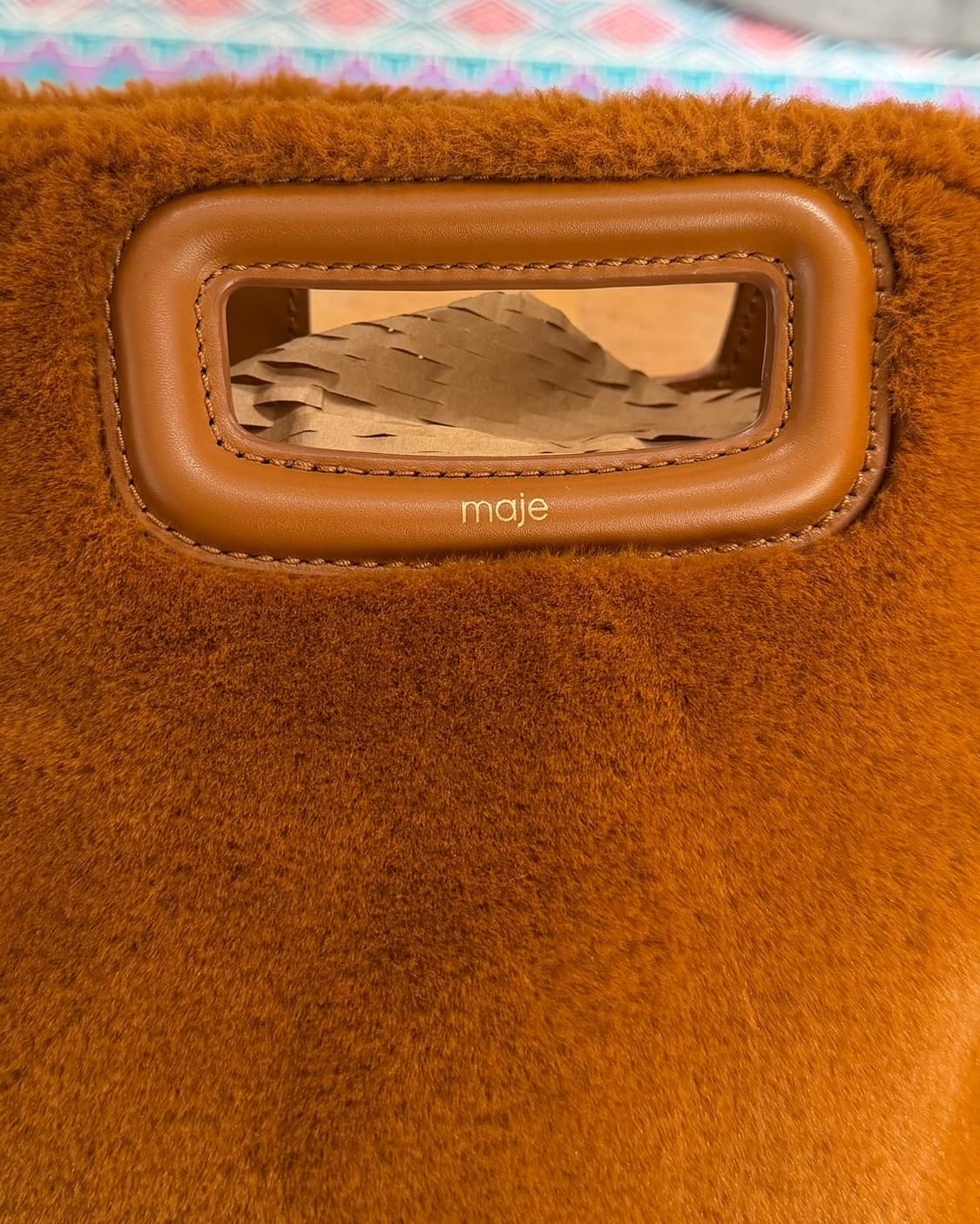 마쥬 브라운 퍼 프린지 숄더백 상품이미지7