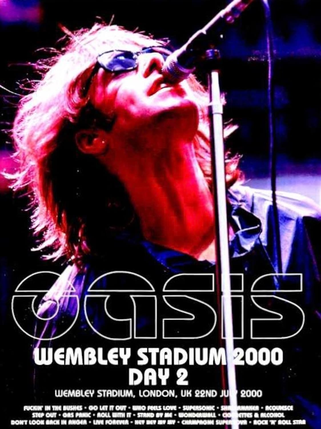 오아시스 WEMBLEY STADIUM 2000 티셔츠 상품이미지6