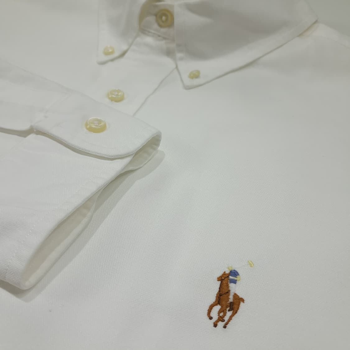 CL780 2XL 폴로 90s 코튼 핀포인트 화이트 셔츠 남방 상품이미지4