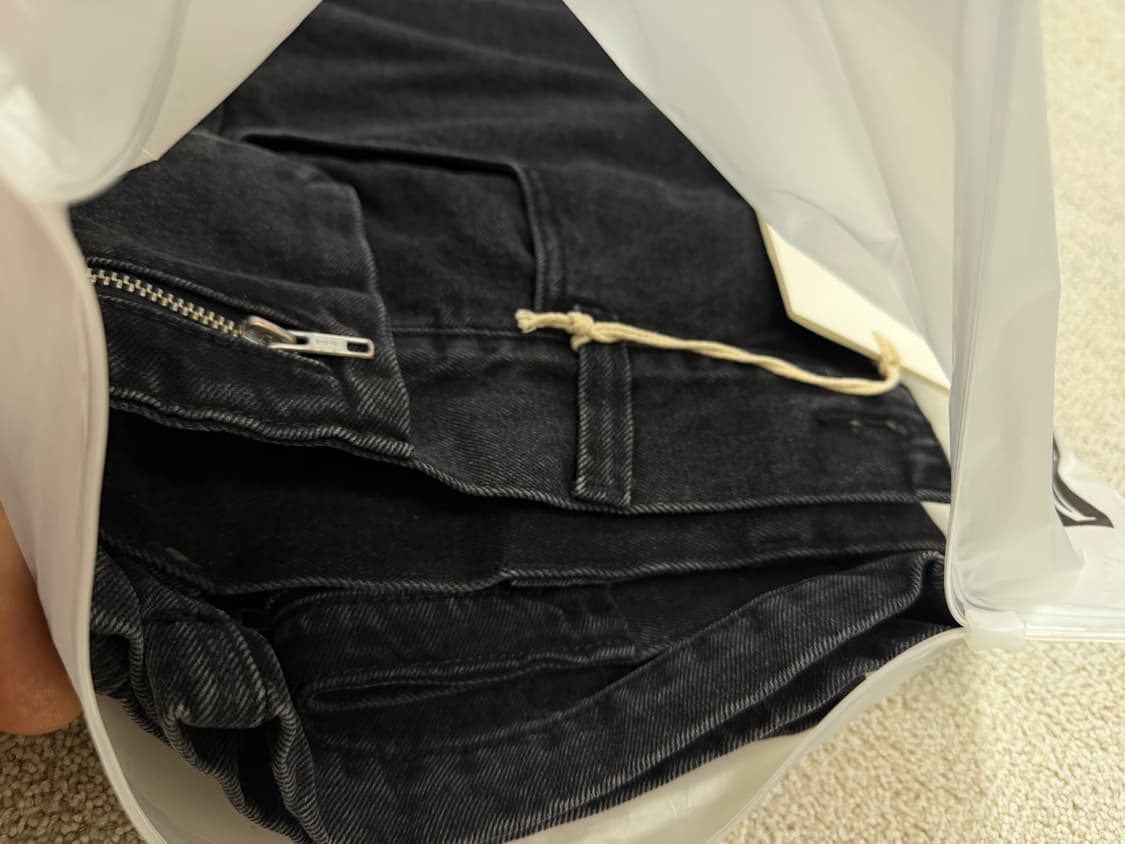 플라스틱 프로덕트 백팬츠 흑청 L 미개봉 새거 상품이미지3