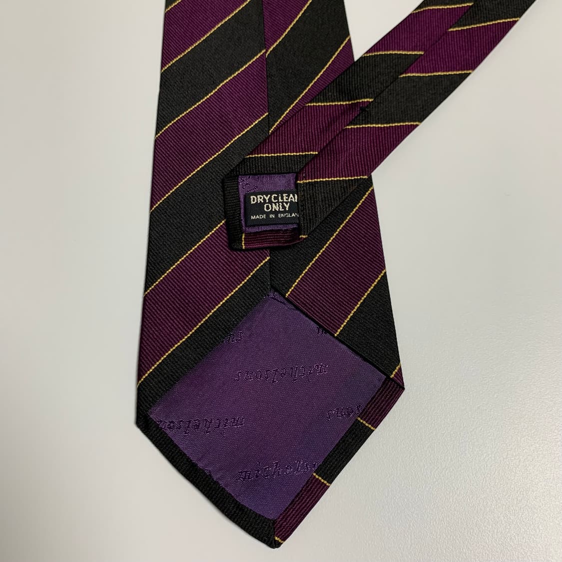 타카시마야 x 미켈슨 런던 콜라보 실크넥타이 영국제 A등급 상품이미지6