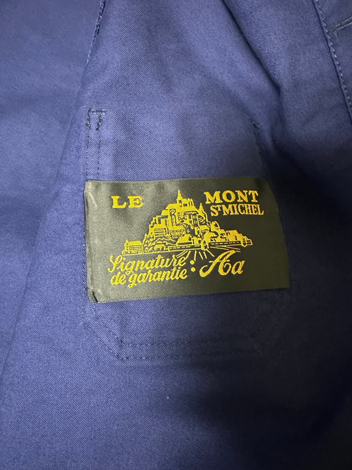 르몽생미셸 프렌치 몰스킨 워크 자켓, 네이비 상품이미지3