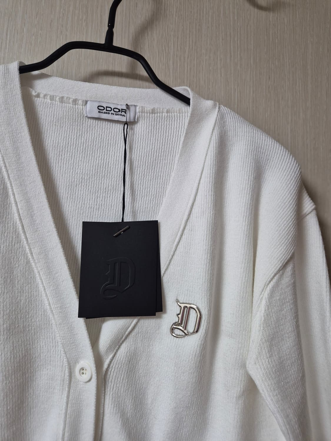 (새제품) 오도어 본 가디건 화이트 상품이미지4