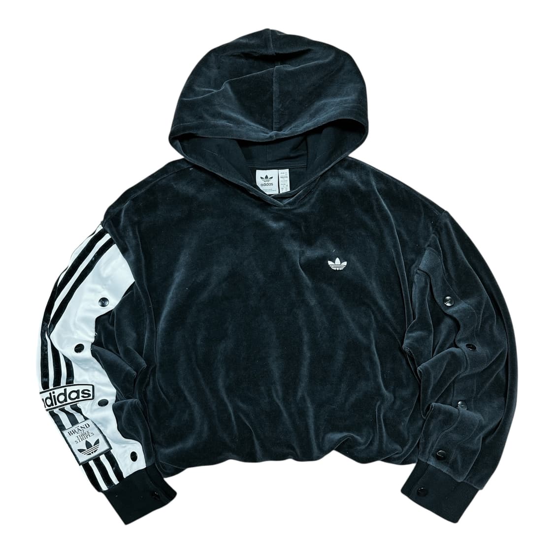 ✨ (바배) 아디다스 벨루어 크롭 후드티  상품이미지1