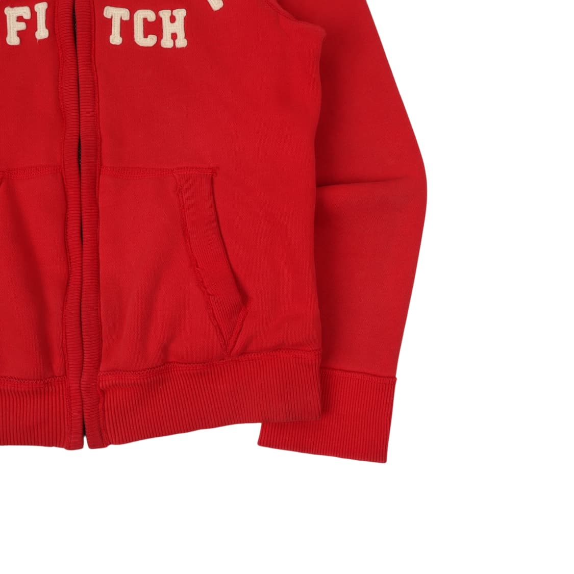 아베크롬비 레드 쉐르파라이닝 헤비 후드집업 상품이미지4