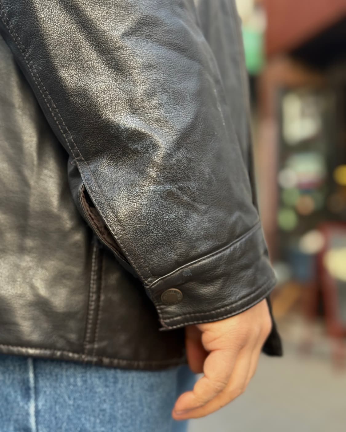00’s 리바이스 PU 셰르파 라인 자켓 L 상품이미지10