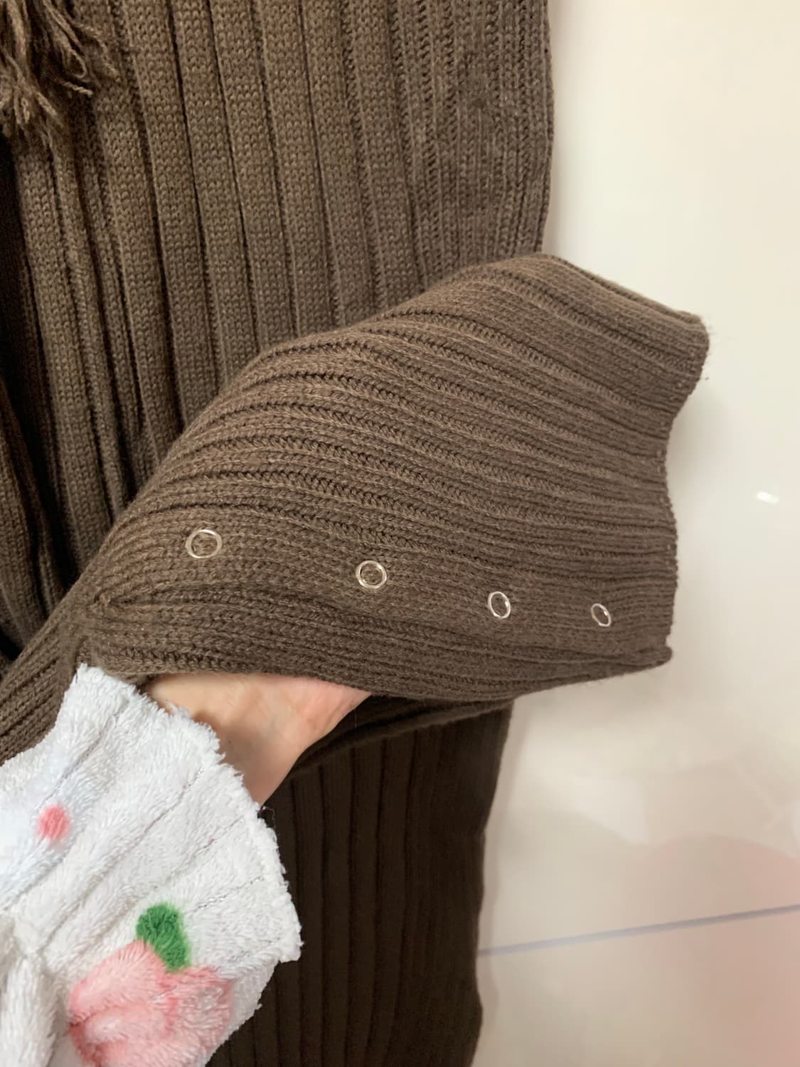 갸루 일본 빈티지 브라운 니트 팬츠 상품이미지3