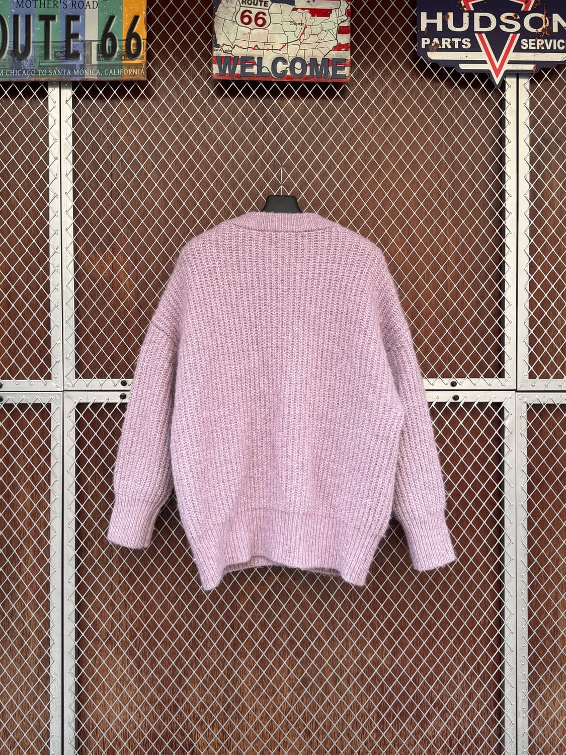 zara 자라 오버핏 앙고라 울 아방가르드 핑크 니트 가디건 M 상품이미지2