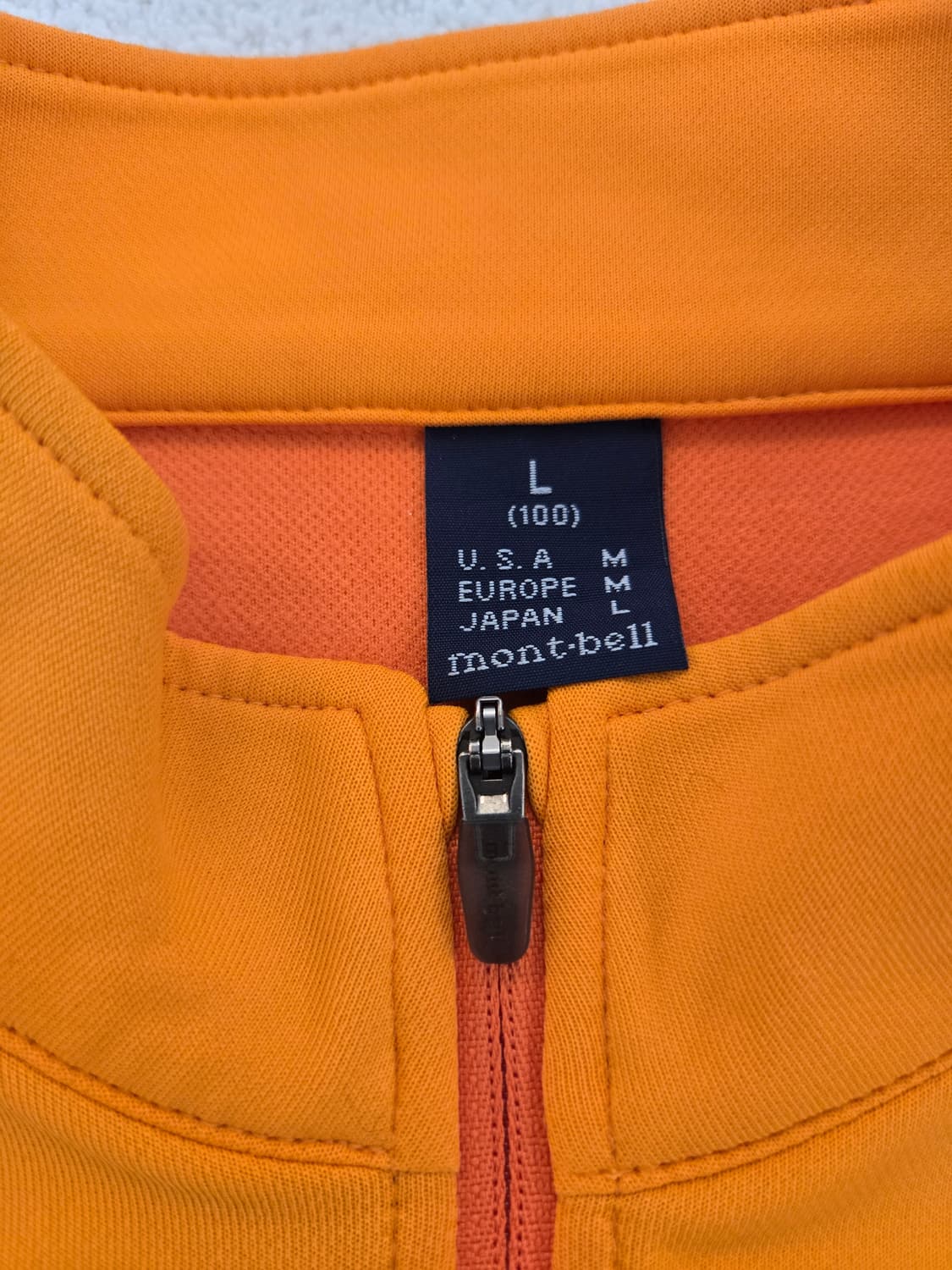 몽벨 오렌지색 긴팔 기능성 티셔츠 100 상품이미지5