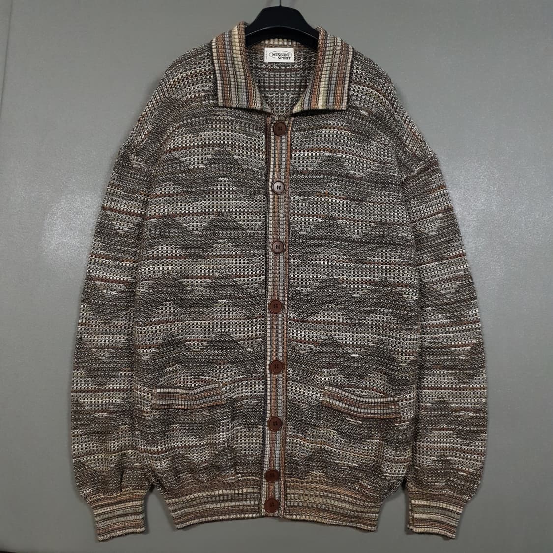 XL (105) 정품 미쏘니 멀티컬러 에스닉 니트 스웨터 가디건 상품이미지1