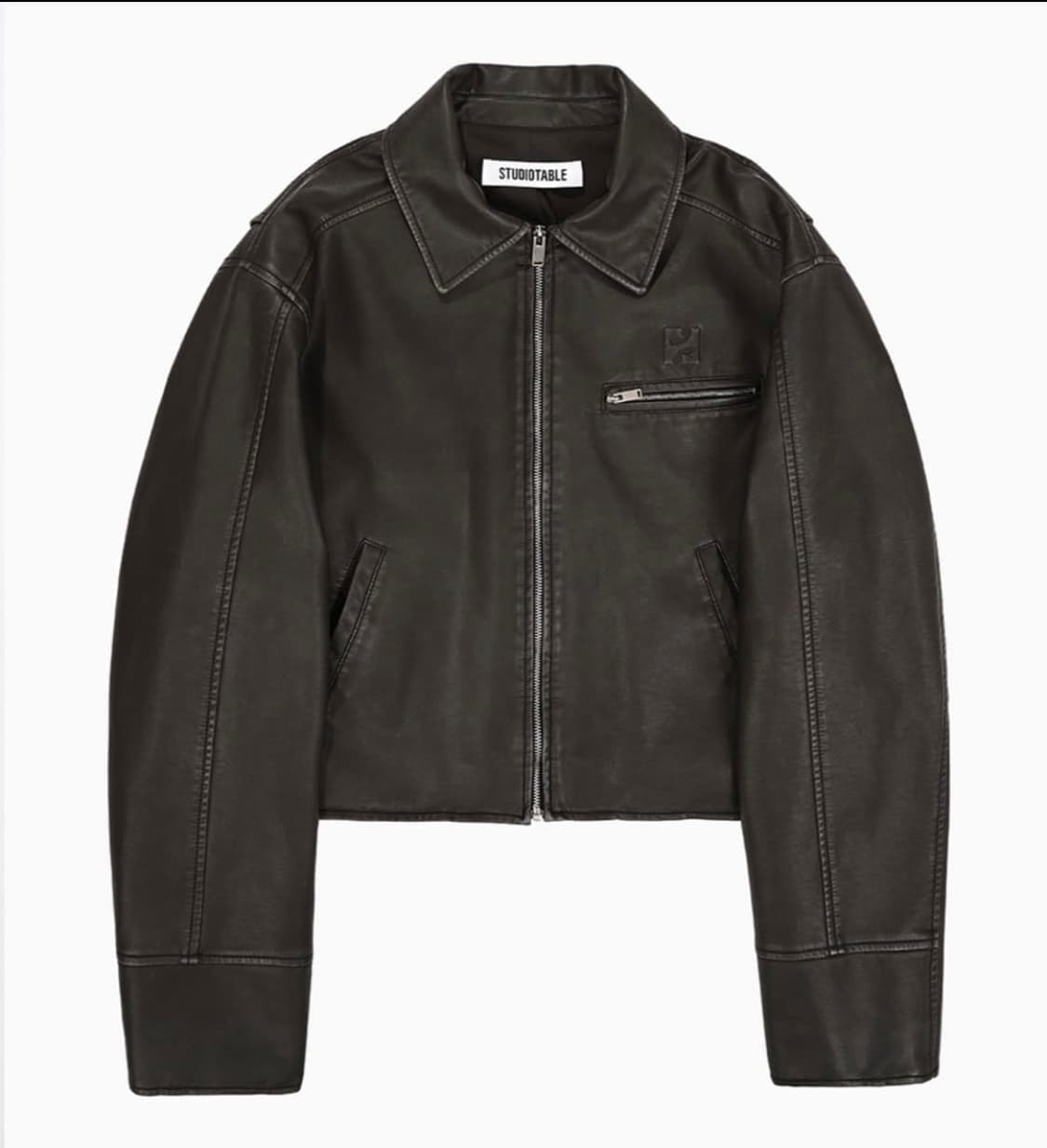 Studio table 레더 봄버 jk 자켓 상품이미지4