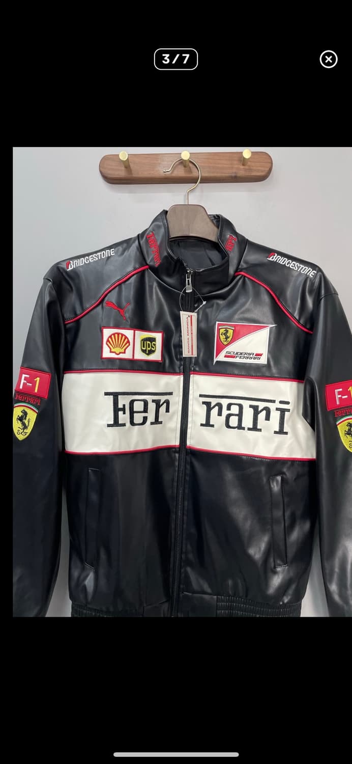 빈티지 페라리 레이싱 가죽 재킷 A2413 상품이미지3