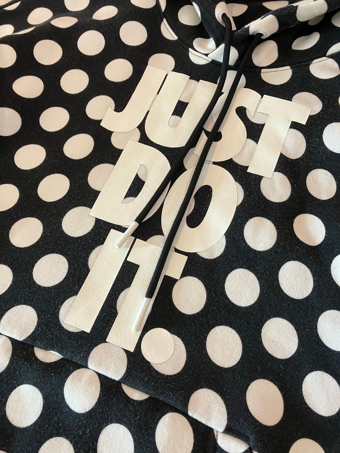 나이키 해외판 JDI 도트패턴 땡땡이 y2k 후드티 블랙 상품이미지2