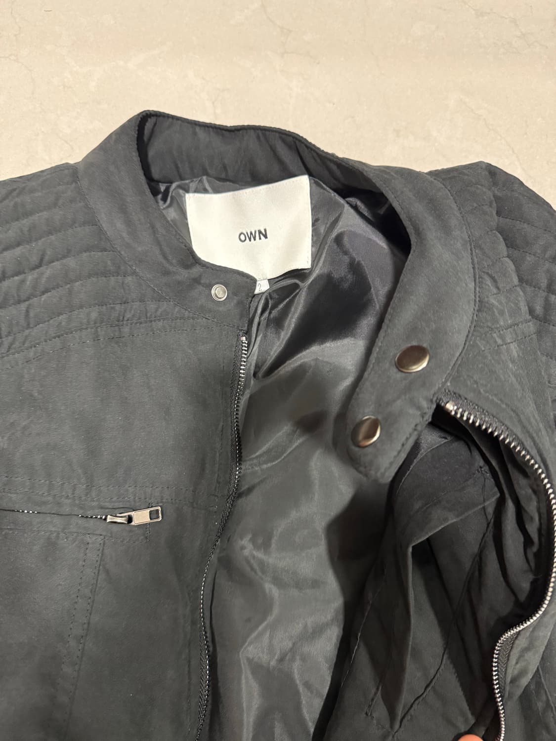 바이커 패딩 자켓 상품이미지3