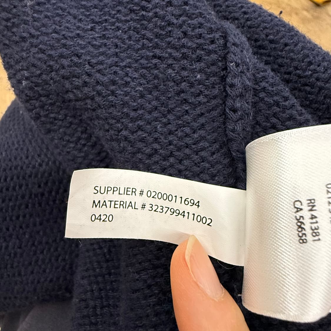 폴로 랄프로렌 네이비 니트 집업  상품이미지7