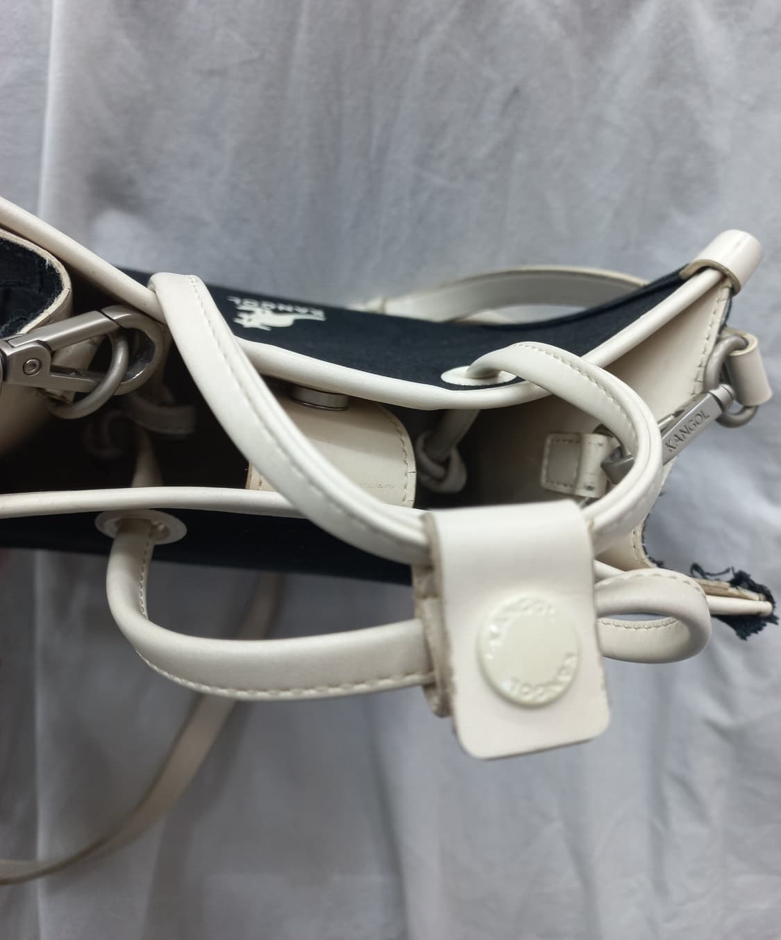 캉골 듀오 캔버스 토트백 (블랙) 상품이미지4