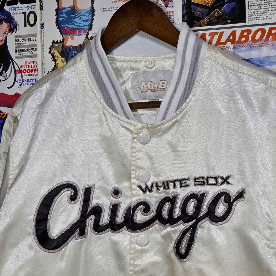 엠엘비 시카고 아이보리 바시티 자켓 상품이미지3